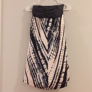 Element Satin/Jersey Strapless Minidress